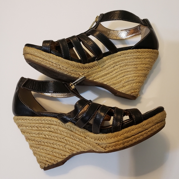 Sofft black wedge sandals Black 8 - Picture 3 of 7